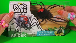 Zuru Robo Alive Robotic Crawling Spider toy Unboxing  Moves Like a Real Spider 🕷 [upl. by Noreen]