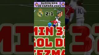 REAL MADRID vs ATLETICO MADRID todos los GOLES SUPER COPA DE ESPAÑA 2024 [upl. by Ahsiket801]