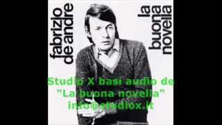 Fabrizio De Andrè La buona novella karaoke [upl. by Aliakim]