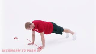 Inchworm to PushUp  Travel Workout Bodyweight Strength amp Cardio [upl. by Offen]