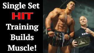 Single Set HIT Training Builds Muscle Mr USA 21 Grows Using It [upl. by Akcebar]