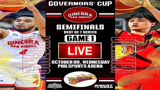 🔴 LIVE 🔴 BRGY GINEBRA vs SAN MIGURL BEERMEN  GAME 1  SEMIFINALS  PBA GOVERNORS CUP 2024 [upl. by Yttel]