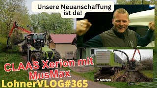 LohnerVLOG365 Claas Xerion 3800 und MusMax im Matsch I Fendt 926 Hechkhubwerk I Terex Kettenspanner [upl. by Ytirev]