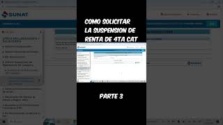 Suspensión de Renta de 4ta Categoría en SUNAT Perú Todo lo que Necesitas Saber [upl. by Venu]