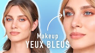 Tips de PRO pour maquiller les YEUX BLEUS  couleurs palettes et TUTO [upl. by Leva261]