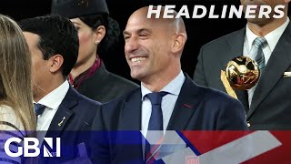 Disgraced Spanish FA chief Luis Rubiales BANNED by Fifa after kissgate row with Jenni Hermoso [upl. by Priest896]