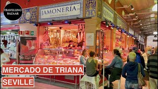 🌎 Mercado de Triana  Seville  Spain [upl. by Edrick]