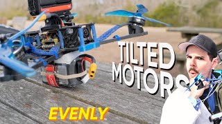 Playing with TiltedAngled Motors Again  7quot FPV Drone improved propwash handling [upl. by Tyson]