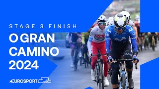 IMPRESSIVE RIDE 🙌  Stage 3 Finish O Gran Camiño 2024  Eurosport Cycling [upl. by Turrell]