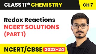 Redox Reactions  NCERT Solutions Part 1  Class 11 Chemistry Chapter 7  CBSE [upl. by Bej]