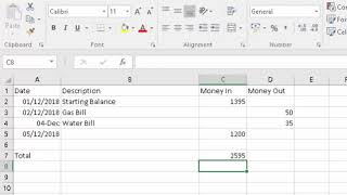 Excel Create an Income and Expenditure Spreadsheet [upl. by Briant]