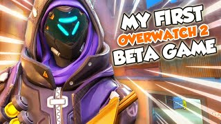 MY FIRST OVERWATCH 2 BETA GAME [upl. by Stortz]