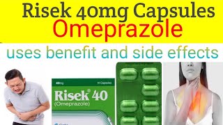 Omeprazole Capsule 20 mg 40 mg  review Risek 40 mg Capsule  Uses Side Effects Dose hindiurdu [upl. by Atsirc]