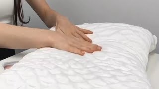 Cooling Side Sleeper Pillow for Neck and Shoulder Pain for Sleeping Ergonomic Curved Pillow Review [upl. by Assened209]