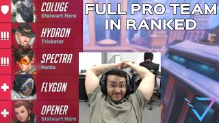 I Played Against A Pro Overwatch Team w Reactions [upl. by Ycnej]