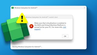 How to Fix Windows Subsystem for Android Couldnt Start [upl. by Eshelman]