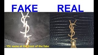 Real vs Fake YSL handbag How to spot fake Yves Saint Laurent [upl. by Aicilev]