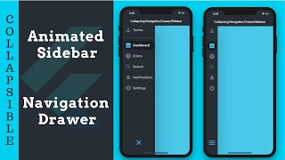 Collapsible Sidebar and Navigation Drawer  Flutter UI [upl. by Butler]