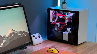 NZXT H210i Mini ITX WaterCooled Build PC [upl. by Yrrac]