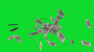 Money Spreading Green Screen HD [upl. by Heinrike]