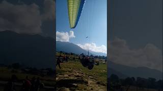 bir billing paragliding viralshort shortvideo subscribe landing adventure viralvideo [upl. by Sukramal]