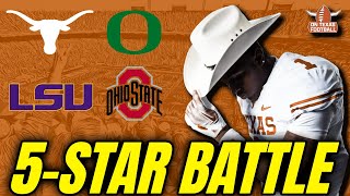 5Star Battle Dakorien Moores Decision  Texas Longhorns Football  Recruiting  Oregon Ducks [upl. by Colly]