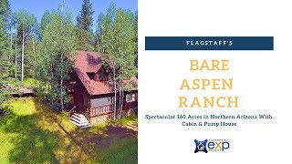 Flagstaffs Bare Aspen Ranch  Spectacular 160 Acres in Northern Arizona With Cabin amp Pump House [upl. by Nyladnewg993]