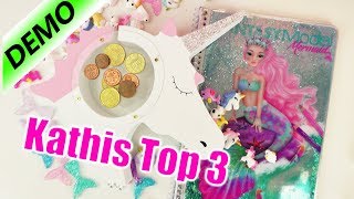 MERMAID🧜‍♀️ UNICORN 🦄 Top 3  Meerjungfrau Topmodel Malbuch Einhorn Spardose DIY Cabochons  Fun [upl. by Laural]