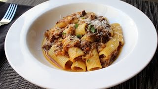 Pasta alla Genovese  Rigatoni with GenoveseStyle Meat Sauce [upl. by Chansoo297]