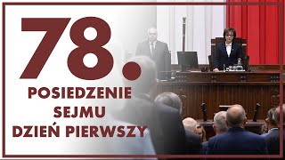 78 posiedzenie Sejmu  dzień pierwszy ZAPIS TRANSMISJI [upl. by Akenet]