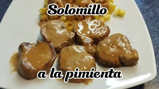 SOLOMILLO A LA PIMIENTA  RECETA FACIL  RAPIDA Y DIVINA [upl. by Ellenyl]