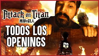 ☠️ Todos los opening de SHINGEKI NO KYOJIN 1  9  REACCIÓN  OPINIÓN ☠️ [upl. by Aleel]