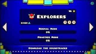 Geometry Dash 22 Explorers Official by RobTop 100 full [upl. by Enigroeg]