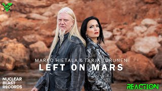 MARKO HIETALA amp TARJA TURUNEN  Left On Mars Reaction [upl. by Helbonnas]