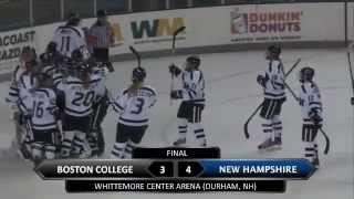 UNH Womens Hockey Highlights vs BC 102012 [upl. by Morrie4]