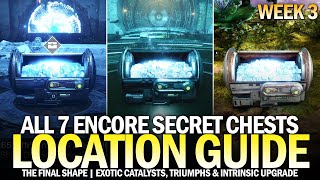 All 7 quotEncorequot Secret Chests Location Guide Exotic Catalysts NES008 amp NES009 Destiny 2 [upl. by Oringa217]