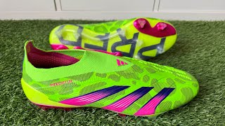 Adidas Predator Elite Laceless FGAG Boots Review amp Play Test  Unboxing ASMR 4K [upl. by Dorraj]