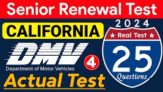 DMV Written Test 2024 California  DMV Senior Written Test 2024 dmvpracticetest2024 DMV Actual Test [upl. by Orravan]