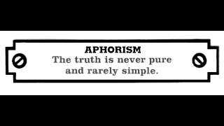 Aphorism  Examples Of [upl. by Cyprio]