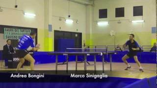 Andrea Bongini TT San Giustino VS Marco Sinigaglia Fortitudo Bologna [upl. by Santos]