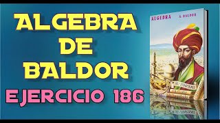 Algebra de Baldor Desde Cero  Ejercicio 186 11 [upl. by Brathwaite733]