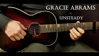 How to play GRACIE ABRAMS  UNSTEADY Acoustic Guitar Lesson  Tutorial [upl. by Anina981]