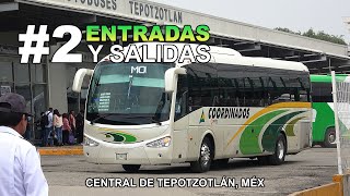 2 Entradas y Salidas de Autobuses en Central de Tepotzotlán Méx [upl. by Uolyram]