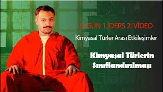 Kimyasal Türlerin Sınıflandırılması  5 Gün 1 Ders  2 Video [upl. by Etnovert]