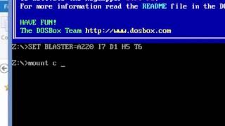 DosBOX  how to install it on windows 788110 and mount a drive [upl. by Olgnaed]