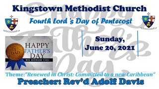 Kingstown Methodist Church Worship Service Sunday June 20 2021 [upl. by Ahsemrak]