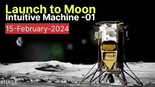 LAUNCH TO THE MOON  Intuitive Machine  01  KENNEDY SPACE CENTER  15FEB2024 foryou moon fyp [upl. by Jack]