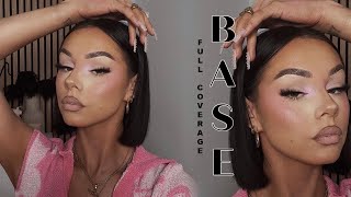 THE BEST BASE YOU WILL EVER HAVE  step by step long lasting full coverage foundation routine [upl. by Ailehc]