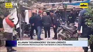 Víctimas recuperan sus motos robadas allanamiento en desarmadero deja 5 detenidos [upl. by Folly]