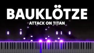 Animenz Bauklötze Hanges Final Theme  Attack on Titan The Final Season Piano Tutorial [upl. by Kary]